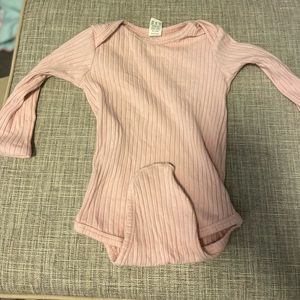 Light pink ribbed kate quinn onesie
